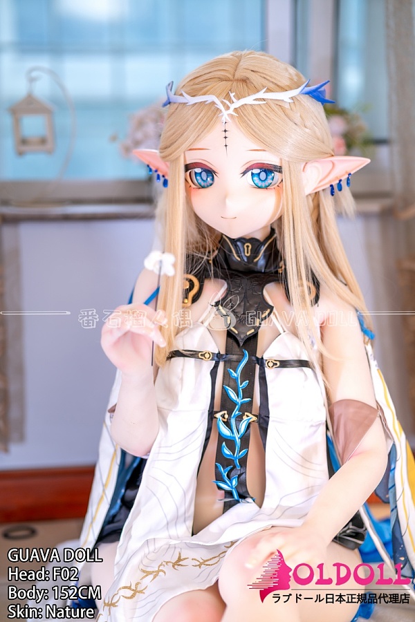 guavadoll（グアバ）番石榴 152cm Aカップ F02ヘッド ビニール（PVC）ヘッド+TPEボディ 二次元系美少女ドール 等身大アニメラブドール 1：1 等身大ラブドール ジョイントM16 他社と交換可能 138-150ＣＭのボディに適用 ナチュラル肌色