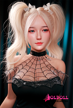 JYDOLL フルシリコン製等身大ドール 163cm Fカップ +#灿二（caner）ちゃん ros選択可能 金髪ツインテールラブドール