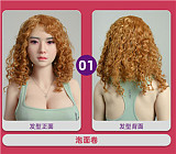 JYDOLL フルシリコン製等身大ドール 163cm Fカップ +#灿十二ヘッド  ros 付き セクシーオフィス風 リアルラブドール