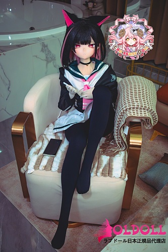 羊角社doll（Croissant Doll）155cm (155N) #B04 杏山和莎ヘッド ソフトビニール製ヘッド+S-TPE製ボディ 手描きメイク アニメ系コスプレ猫耳ドール 黒髪美少女リアルドール