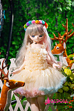 ロングシルバーピンクヘアのプリンセス風ドール