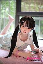My Loli Waifu 127cm Aカップ ayaヘッド フルシリコン製 宣伝画像yuhoshiメイク 可愛いロリ風ラブドール 貧乳少女