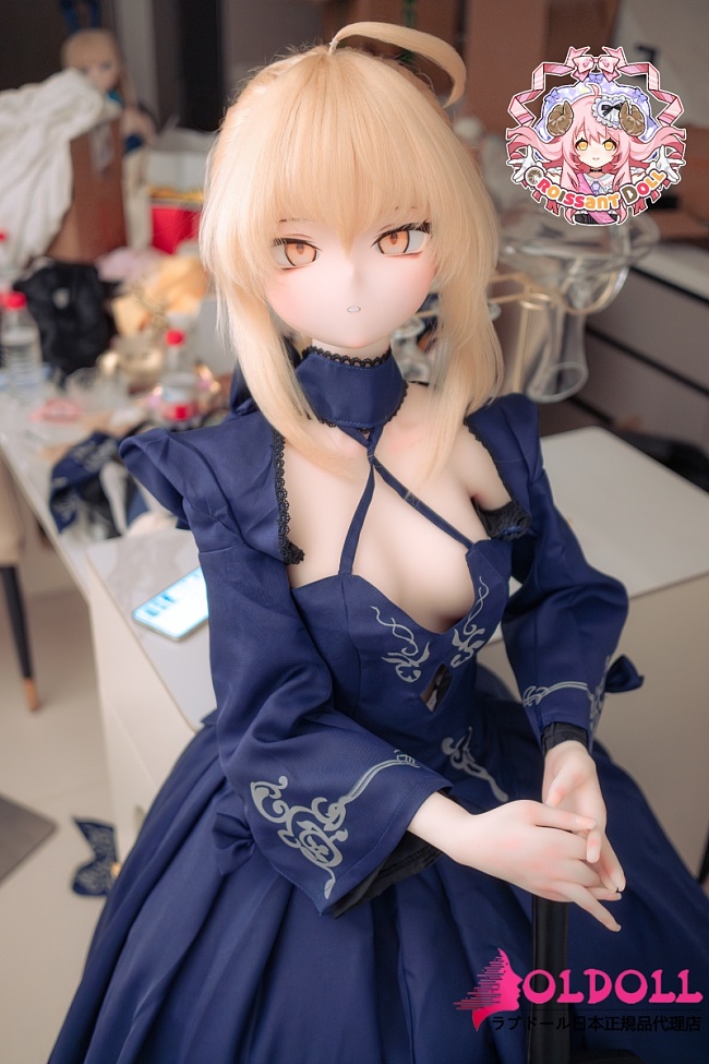 羊角社doll（Croissant Doll）155cm (155N) #B04 黑saberヘッド 手描きメイク ソフトビニール製ヘッド+S-TPE製ボディ 等身大美少女コスプレリアル系アニメドール