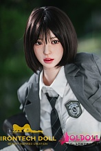 Irontechdoll 161cm Fカップ  T1ヘッド パートナーとして理想な癒し系ドール 清楚と可憐な学生風制服リアルドール