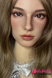 Real girl(A工場) Lシリーズ L17ヘッド 最新欧米タイプリアル製ラブドール 高級職人メイク シリコン製等身大リアルドールｍのヘッド単体 ROS口開閉機能付き  M16ボルト採用 140-168cmのボディに組合可能
