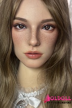 Real girl(A工場) Lシリーズ L17ヘッド 最新欧米タイプリアル製ラブドール 高級職人メイク シリコン製等身大リアルドールｍのヘッド単体 ROS口開閉機能付き  M16ボルト採用 140-168cmのボディに組合可能