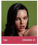 ZELEX 即納品トルソー SLEシリーズ ZXE201ヘッド+ZX85Gボディ Tan肌色 実践向けセクシー等身大半身リアルドール