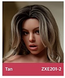 ZELEX 即納品トルソー SLEシリーズ ZXE201ヘッド+ZX85Gボディ Tan肌色 実践向けセクシー等身大半身リアルドール