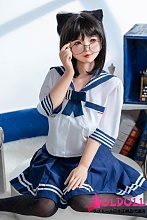 XYDOLL 148cm Cカップ XY008ヘッド Tina セーラー服を纏った黒猫風の学園スタイル美少女リアルラブドール