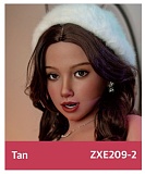 ZELEX 即納品トルソー SLEシリーズ ZXE201ヘッド+ZX85Gボディ Tan肌色 実践向けセクシー等身大半身リアルドール