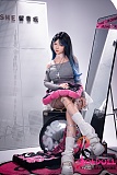 青髪ドール 黒髪美人ドール