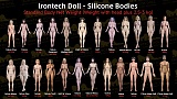 【11-12月ブラックフライデーキャンペーン 全商品10％オフ/追加ヘッド/球関節指/ハードハンド/ハードフィット無料】Irontechdoll シリコン製ラブドール ヘッドボディ自由に組合 等身大 ダッチワイフ リアルドール