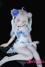 guavadoll（グアバ）番石榴 132cm AAカップ&DM10ヘッド  ビニール（PVC）ヘッド+TPEボディ 華やかなチャイナドレス風の衣装ロリ系アニメドール 可愛いハイブリッド等身大フィギュア