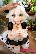 MOZU DOLL 【SSR級】115cm巨乳  图图(tutu)ちゃん メイド制服可愛い美少女アニメラブドール ソフトビニールヘッド 宣伝画像と同じ制服も付属