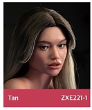 ZELEX 即納品トルソー SLEシリーズ ZXE206-2ヘッド+ZX86K-Tanボディ実践向け等身大セクシー上半身リアルドール