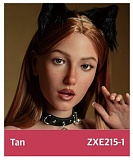 ZELEX 即納品トルソー SLEシリーズ ZXE201_5ヘッド+ZX91E-Tanボディ 欧米モデル実践向けセクシー添い寝美人ダッチワイフ