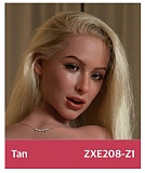ZELEX 即納品トルソー SLEシリーズ ZXE201_5ヘッド+ZX91E-Tanボディ 欧米モデル実践向けセクシー添い寝美人ダッチワイフ