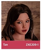 ZELEX 即納品トルソー SLEシリーズ ZXE206-2ヘッド+ZX86K-Tanボディ実践向け等身大セクシー上半身リアルドール