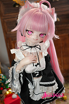 MW Girl(魔物姫) アニメドール 85cm 樱奈可可ヘッド ソフトビニール製頭 シリコン/TPEボディ選択可 可愛い萌え系ラブドールコンパクト フィギュア 宣伝画像と同じ服も付属