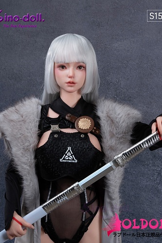 最新作戦闘機 Sino doll 実践向け Soft-max 156cm Eカップ ボディ＋ S62ヘッド 銀髪スタイル戦士風の衣装コスプレ等身大リアルドール