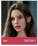 ZELEX 即納品トルソー SLEシリーズ ZXE206_W2ヘッド+ZX117Eボディ ピンク透けビキニ 欧米系セクシー上半身ドール 省スペース