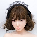 【最新作戦闘機 エアバッグ包み込み式膣/波打つお尻 】Sino doll 実践向け Soft-max 161cm Hカップボディ＋ S41ヘッド Linchunちゃん 宣伝画像Rメイク付き ナチュラル肌 フルシリコンラブドール