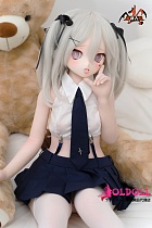 MOZU DOLL 【SR級】115cm  莉音（Lynn)ちゃん 銀髪のツインテールとスクール風の制服の清楚と元気なラブドール 宣伝画像と同じ制服も付属