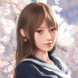 Doll Senior リアル皮膚ボディ165cm Fカップ ヘッド#27 凛纱Linsha 艶やかな紅衣をまとい狐耳美少女等身大リアルドール