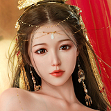 Doll Senior リアル皮膚ボディ165cm Fカップ ヘッド#27 凛纱Linsha 艶やかな紅衣をまとい狐耳美少女等身大リアルドール