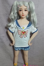 JYDOLL ヘッド小艺  推薦ボディ123cm シリコン製ヘッド＋TPEボディ 癒しパートナーろり系リアルドール【お客様撮影写真】