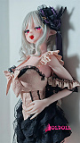 ElsaBabe アニメドール 144cm AHR026 桃井望Momoi Nozomi ヘッド TPE/シリコンボディ選択可能 銀髪とピンクアイのラブドール