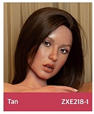 ZELEX 即納品トルソー SLEシリーズ ZXE218_W2ヘッド+ZX117Eボディ シリコン製 欧米系セクシー上半身ドール 紫レース下着を着たルソー人形