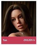 ZELEX 即納品トルソー SLEシリーズ ZXE218_W2ヘッド+ZX117Eボディ シリコン製 欧米系セクシー上半身ドール 紫レース下着を着たルソー人形