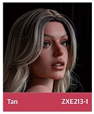 ZELEX 即納品トルソー SLEシリーズ ZXE218_W2ヘッド+ZX117Eボディ シリコン製 欧米系セクシー上半身ドール 紫レース下着を着たルソー人形