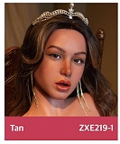 ZELEX 即納品トルソー SLEシリーズ ZXE218_W2ヘッド+ZX117Eボディ シリコン製 欧米系セクシー上半身ドール 紫レース下着を着たルソー人形