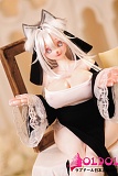MRLSEXDOLL 巨乳アニメドール 65cm PVCヘッド nicole3.0+シリコンボディ ラビットコスプレセクシーフィギャア人形 宣伝画像と同じ制服も付属