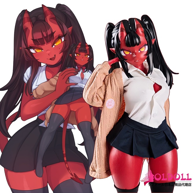 MRLSEXDOLL 巨乳アニメドール 65cm PVCヘッドmeru3.0+シリコンボディ 人気なキャラクター小悪魔セクシーフィギャア人形 宣伝画像と同じ制服も付属