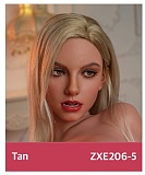 ZELEX 即納品トルソー SLEシリーズ ZXE218_W2ヘッド+ZX117Eボディ シリコン製 欧米系セクシー上半身ドール 紫レース下着を着たルソー人形