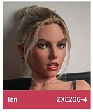 ZELEX 即納品トルソー SLEシリーズ ZXE218_W2ヘッド+ZX117Eボディ シリコン製 欧米系セクシー上半身ドール 紫レース下着を着たルソー人形