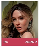 ZELEX 即納品トルソー SLEシリーズ ZXE218_W2ヘッド+ZX117Eボディ シリコン製 欧米系セクシー上半身ドール 紫レース下着を着たルソー人形