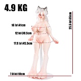 MRLSEXDOLL 巨乳アニメドール 65cm PVCヘッド nicole3.0+シリコンボディ ラビットコスプレセクシーフィギャア人形 宣伝画像と同じ制服も付属