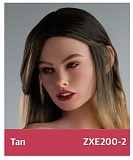 ZELEX 即納品トルソー SLEシリーズ ZXE218_W2ヘッド+ZX117Eボディ シリコン製 欧米系セクシー上半身ドール 紫レース下着を着たルソー人形