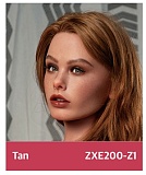 ZELEX 即納品トルソー SLEシリーズ ZXE218_W2ヘッド+ZX117Eボディ シリコン製 欧米系セクシー上半身ドール 紫レース下着を着たルソー人形