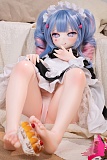 MOZU DOLL 【A級】115cm  兔子洞（tuzidong)ちゃん 青髪ツインテールの可憐なアニメドール メイド制服等身大フィギュア 宣伝画像と同じ制服も付属