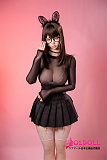 Irontechdoll T158cm Eカップボディ T3ヘッド シリコン製ラブドール 黒髪眼鏡セクシー美少女 ダッチワイフ 実物そっくり人形