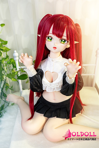 MW Girl(魔物姫) アニメドール 115cm ＃小魅魔多川 フルシリコンドール tpeボディ選択可能 赤髪ツインテール 可愛い人形 省スペースで扱いやすい