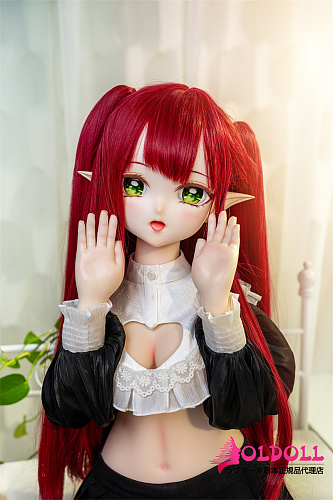 MW Girl(魔物姫) アニメドール 115cm ＃小魅魔多川 フルシリコンドール tpeボディ選択可能 赤髪ツインテール 可愛い人形 省スペースで扱いやすい