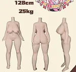 羊角社doll（Croissant Doll）128cm 巨乳 #B02 小胡狼ヘッド 軟性シリコンヘッド+S-TPE製ボディ ろり系巨乳セクシーアニメドール