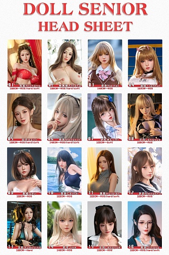 Doll Senior ヘッド単品 等身大リアルラブドール 掲載画像は職人メイクM16ボルト