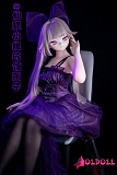 JSL DOLL 146cm 小蝶（xiaodie）ヘッド 紫色のドレスの等身大リアル製セクシーフィギュア ソフトビニールヘッド+tpeボディ 宣伝画像と同じ制服も付属